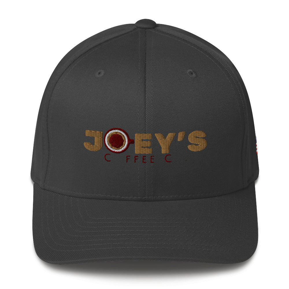 FlexFit Structured Twill Cap with Flag