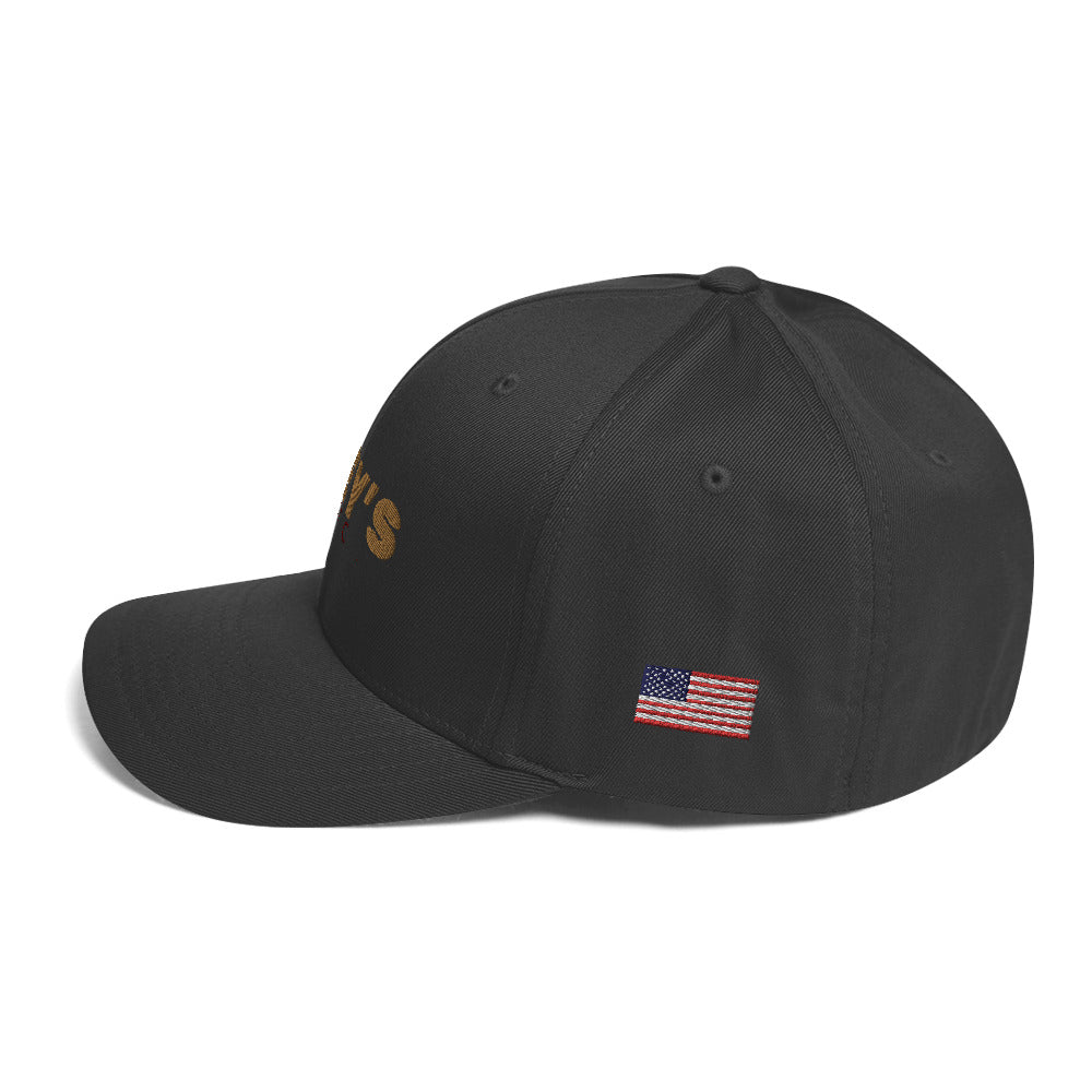 FlexFit Structured Twill Cap with Flag