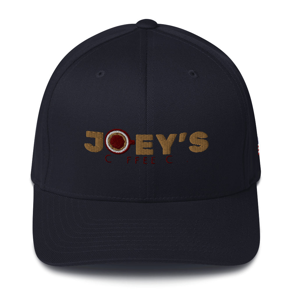 FlexFit Structured Twill Cap with Flag
