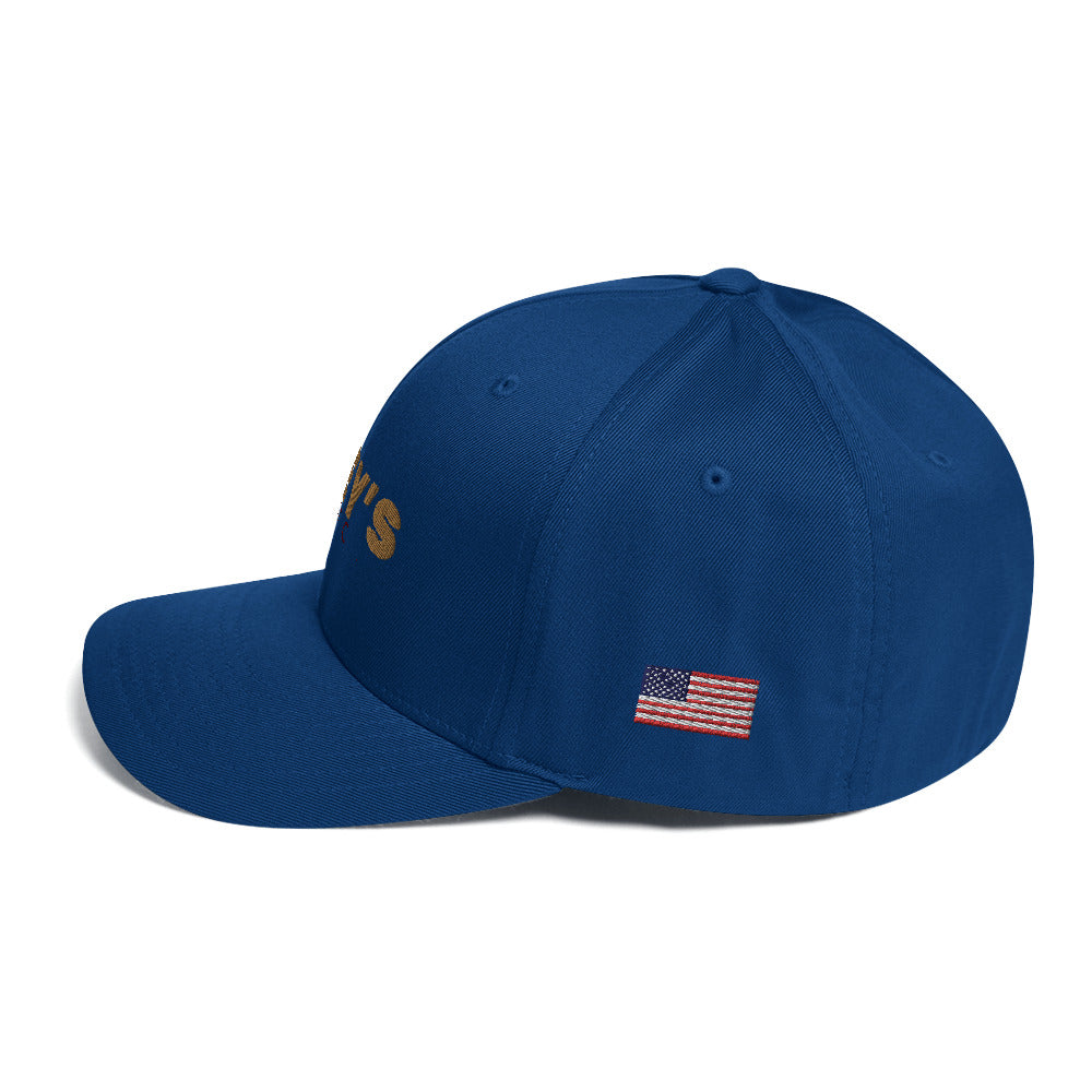 FlexFit Structured Twill Cap with Flag