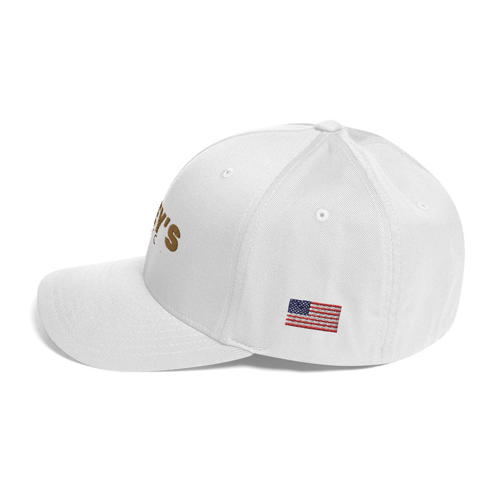 FlexFit Structured Twill Cap with Flag